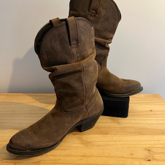 Womens slouchy cow boy boots 8.5 - Picture 5 of 5